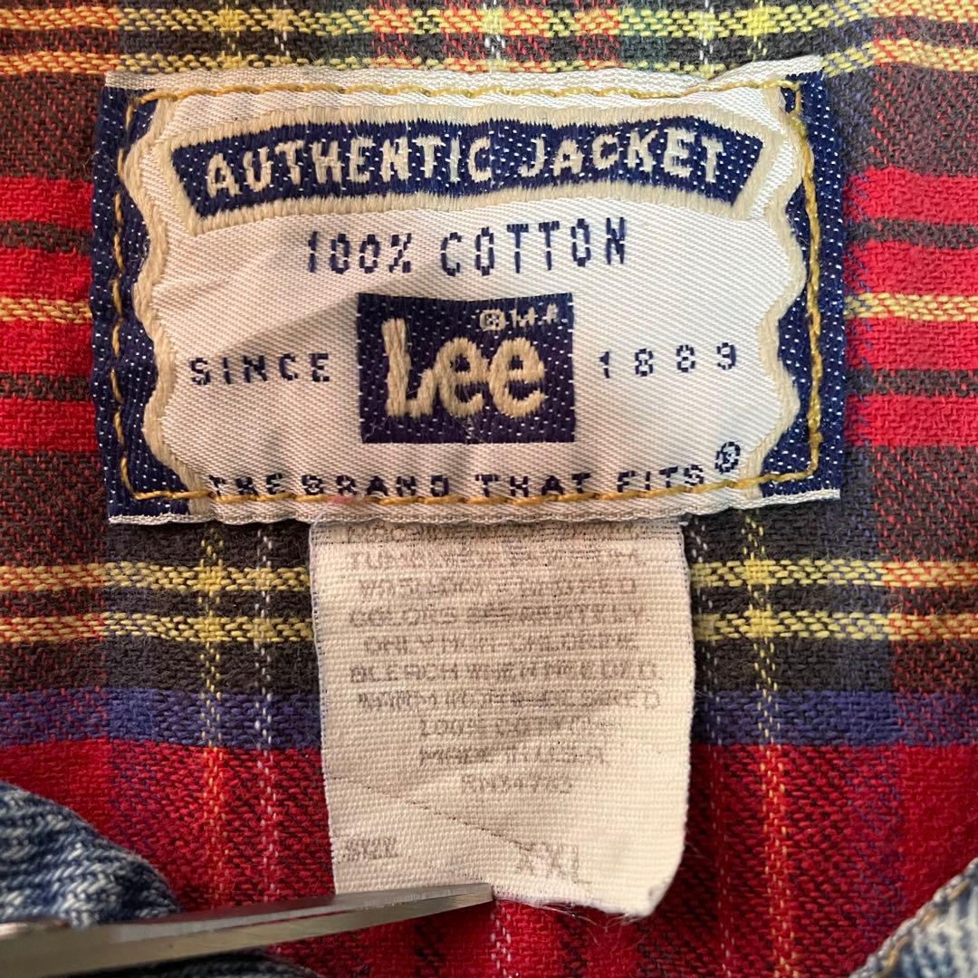 90s USA製 Lee ヴィンテージ デニム ベスト ジャケット ビッグサイズ