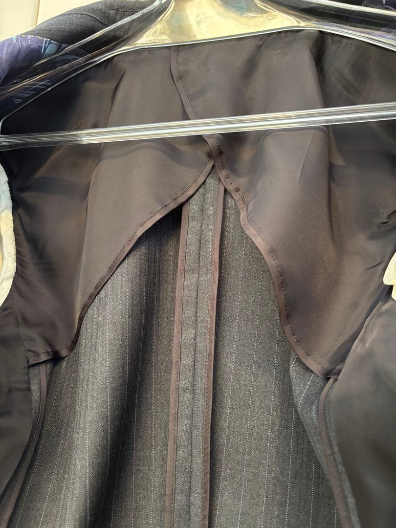 【美品】ポールスミス 2Bスーツ グレーストライプ REDA 日本製 Mサイズ