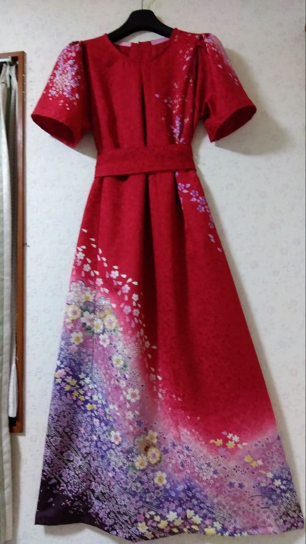 振袖リメイクドレス