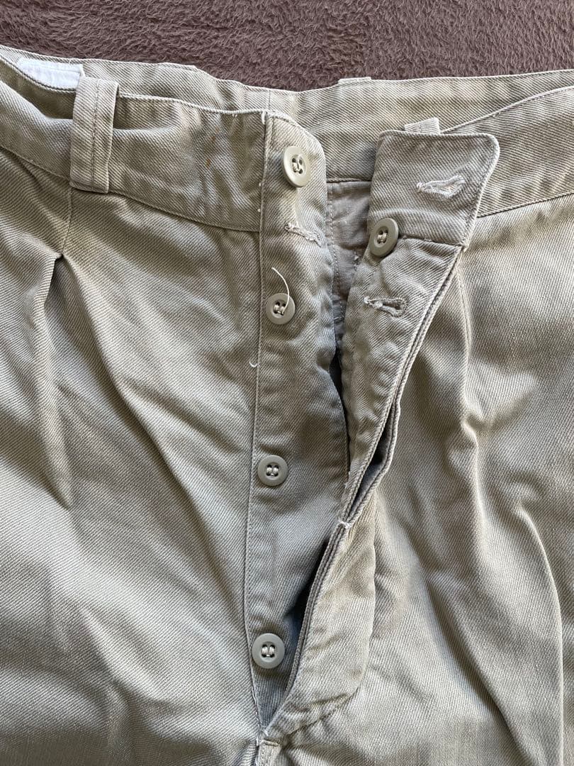実物50's〜 フランス軍 M52チノトラウザーズ チノパン
