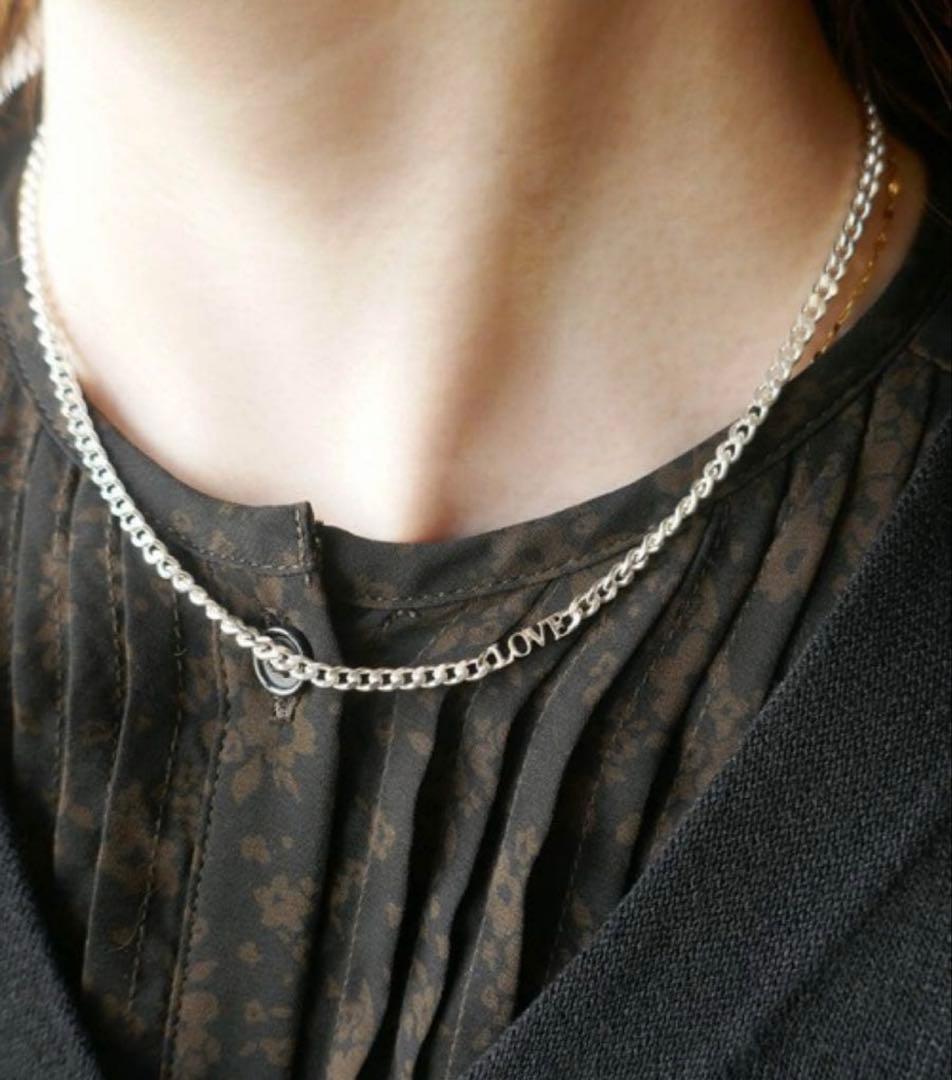 e.m. イーエム LOVEチェーンネックレス