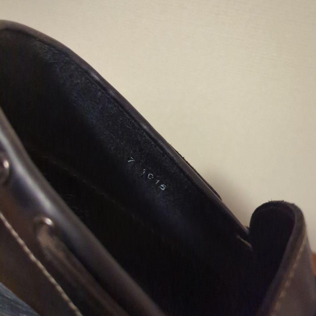 Paraboot　BEAMS別注　紺レザー デッキシューズ スリッポン