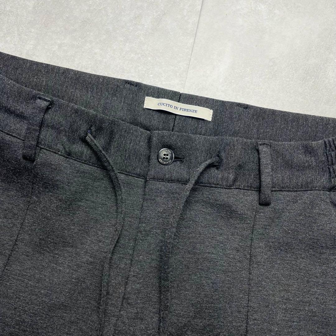 極美品✨ジャブスアルキビオ マサッチョ 永久クリース グレー スラックス 46