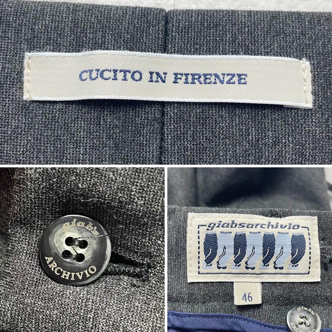 極美品✨ジャブスアルキビオ マサッチョ 永久クリース グレー スラックス 46