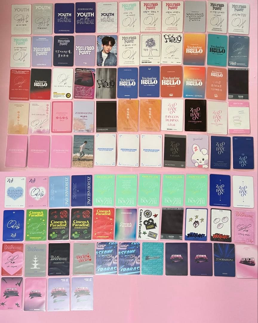 zerobaseone zb1 ハンユジン　ユジン　トレカ　まとめ売り　セット