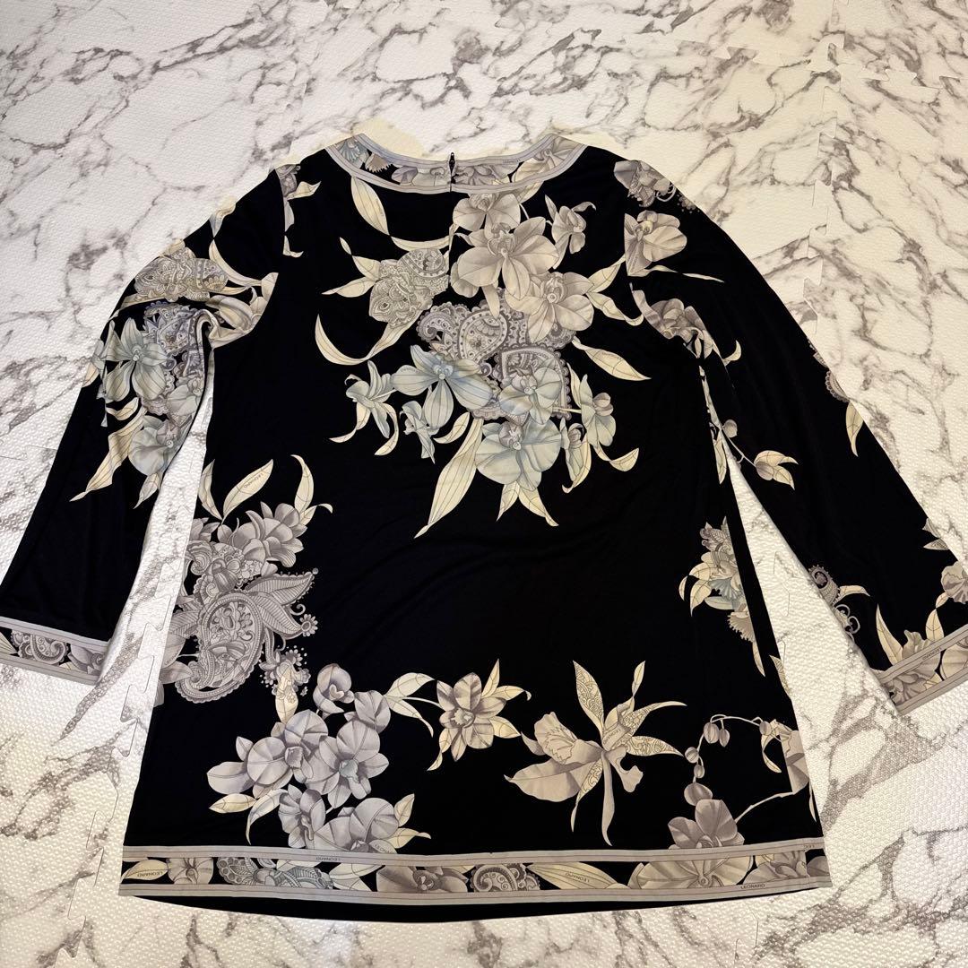 レオナール花柄長袖チュニック