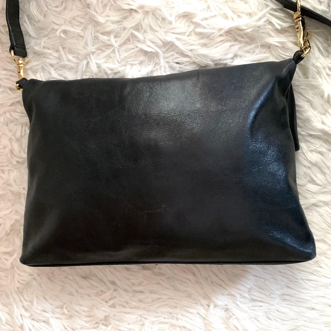 美品✨トリーバーチ ショルダーバッグ 2way ロゴ レザー チェーン 黒