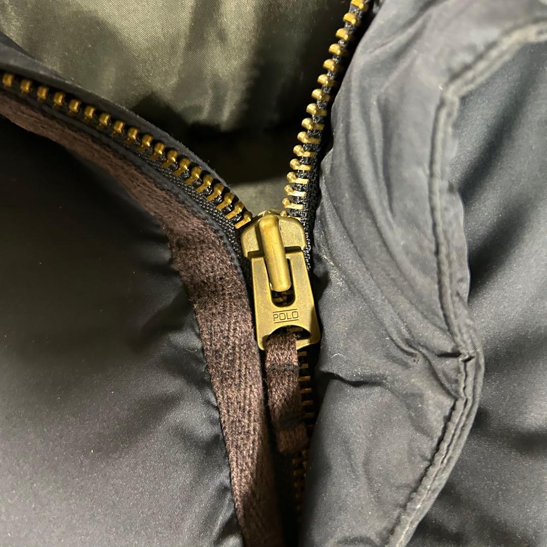 Ralph Lauren ダウンベスト　ネイビー　ラルフローレン　フード付　XL