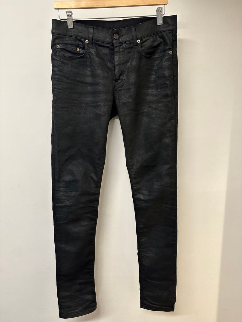 エディ期Saint Laurent 16ssコーティングスキニーデニム