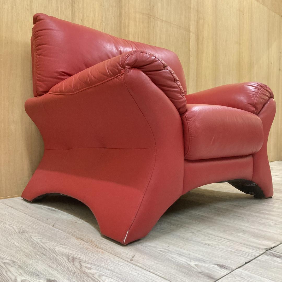 イタリア　LORENZO ロレンツォ　総革　1人掛けソファ