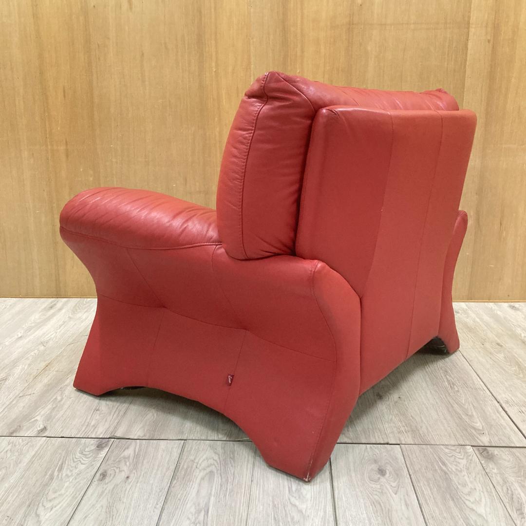 イタリア　LORENZO ロレンツォ　総革　1人掛けソファ