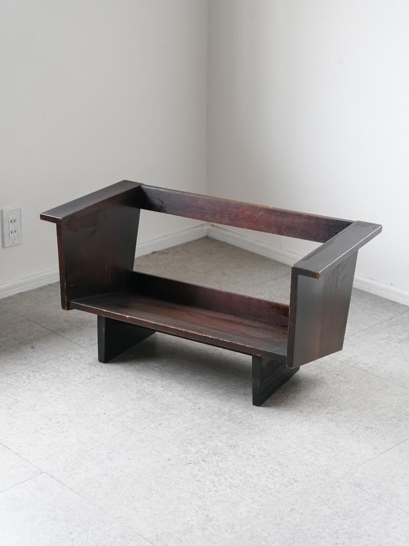 古道具 アンティーク マガジン/レコードラック 収納 ジャパニーズモダン