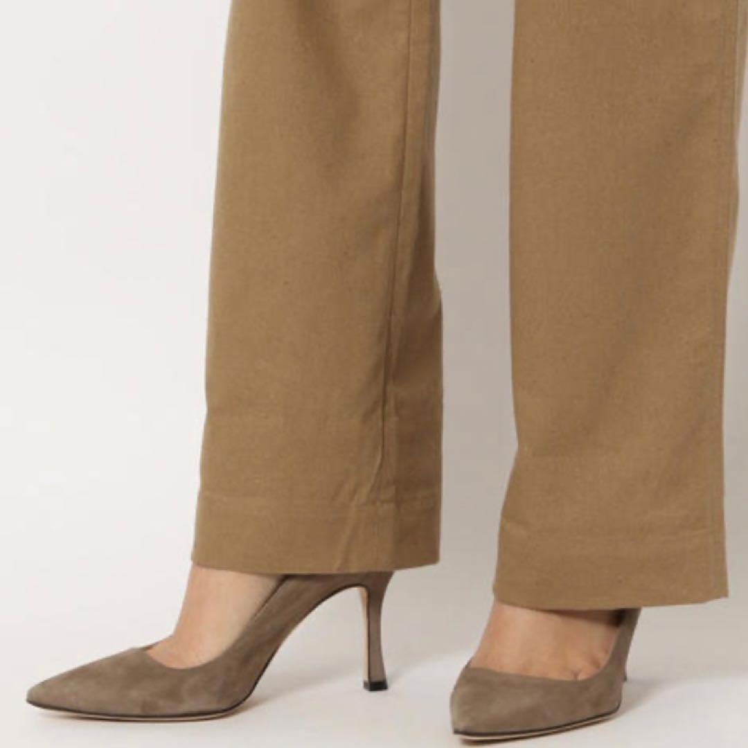 GALERIE VIE ギャルリー ヴィー 日本製コットンチノ ストレートパンツ