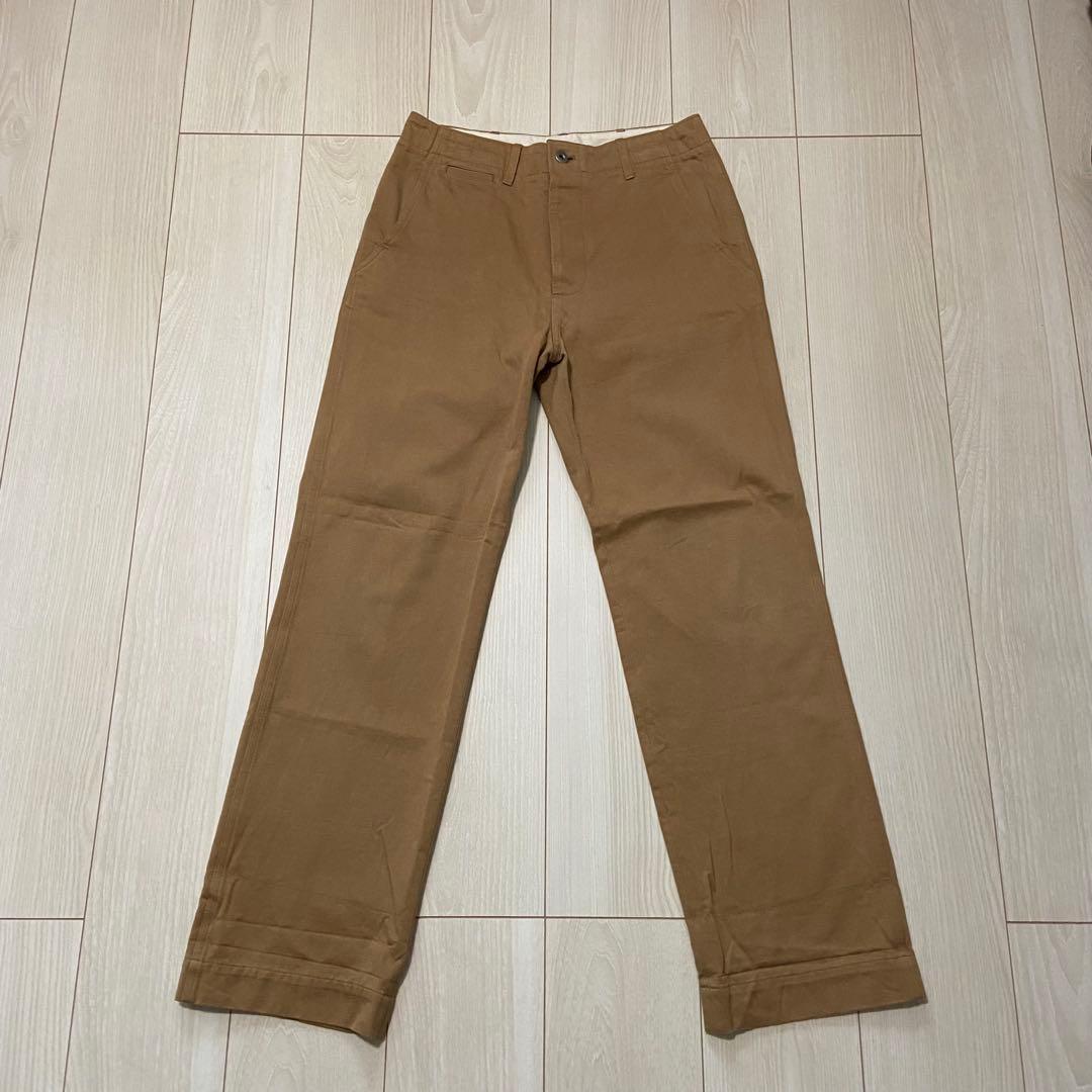 GALERIE VIE ギャルリー ヴィー 日本製コットンチノ ストレートパンツ