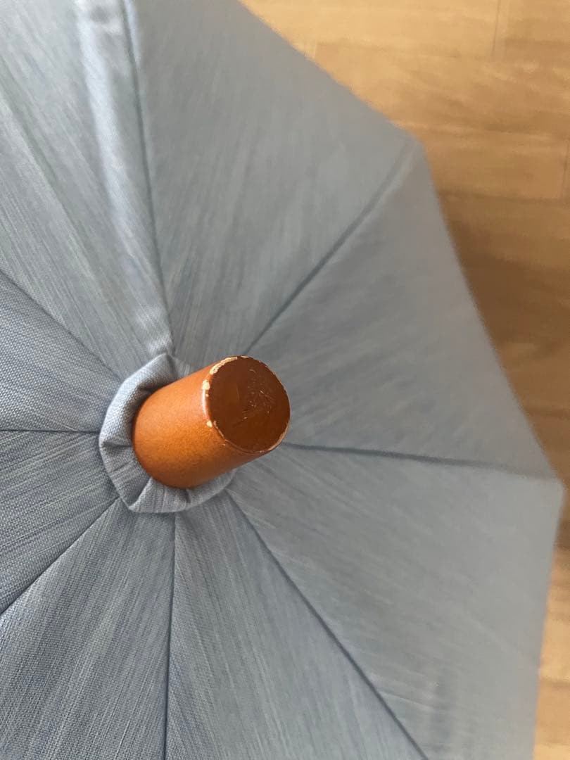 サンバリア100 折りたたみ日傘 木製ハンドル