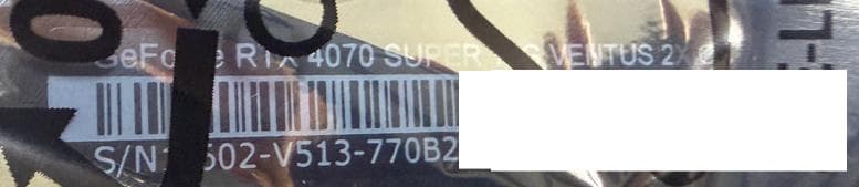 【新品未使用】MSI GeForce RTX 4070 SUPER VENTUS