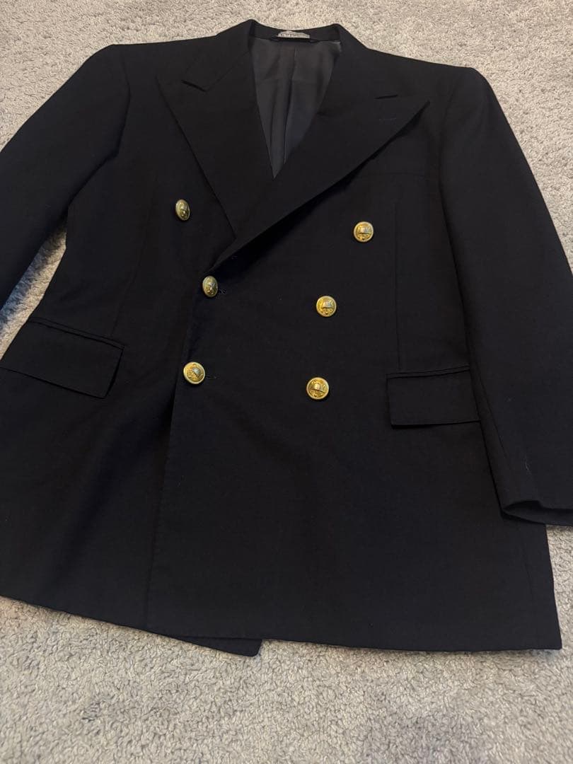 80s 90s polo Ralph Lauren 紺ブレ　テーラード　ダブル