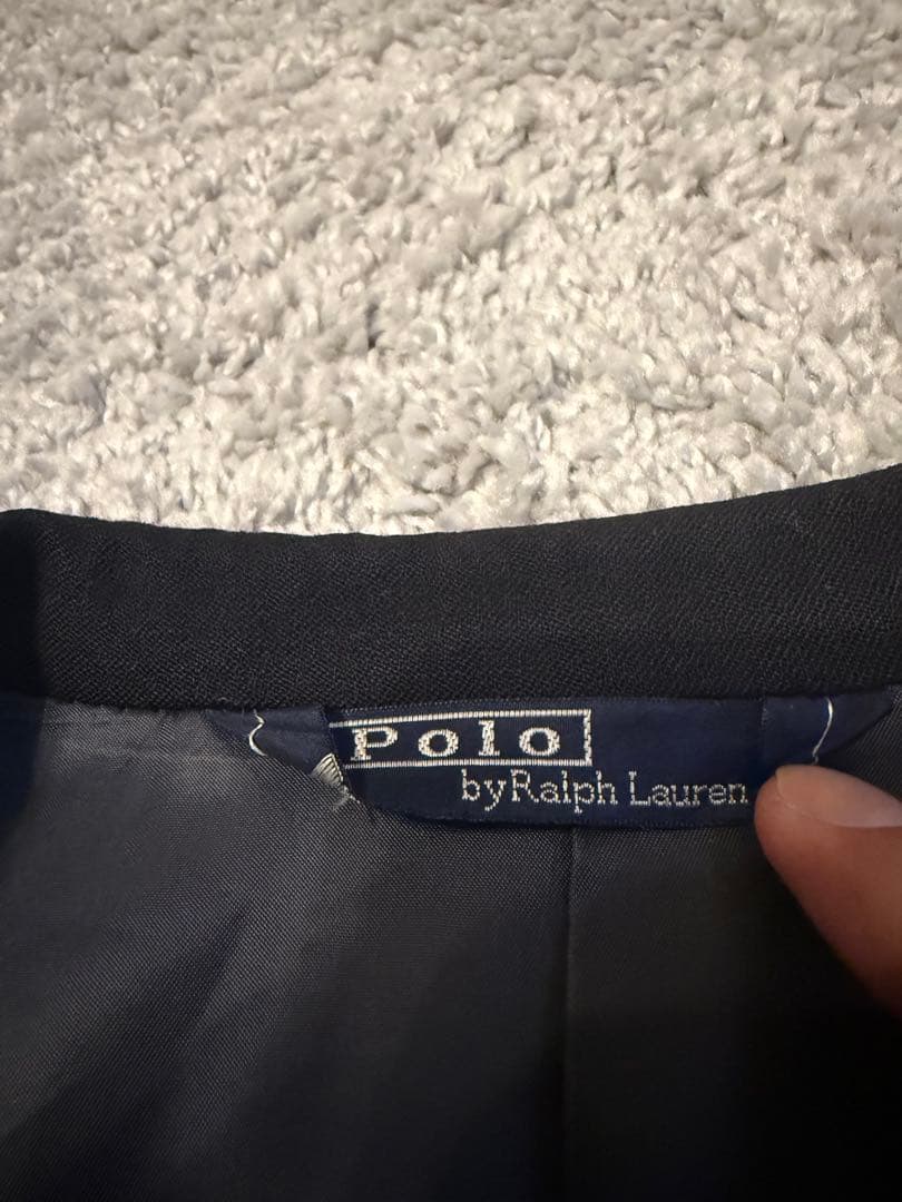 80s 90s polo Ralph Lauren 紺ブレ　テーラード　ダブル