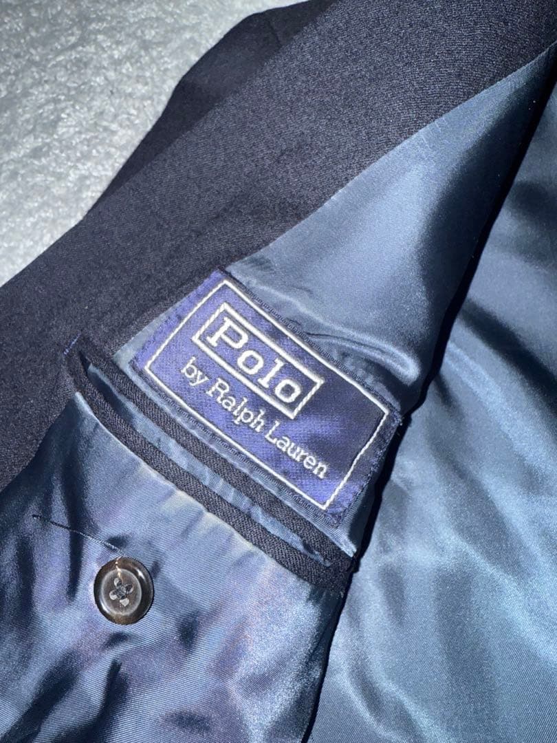 80s 90s polo Ralph Lauren 紺ブレ　テーラード　ダブル