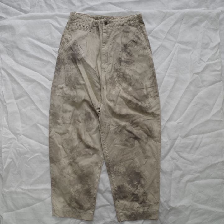 KAPITAL ムラ染め(タイダイ) かつらぎ ハイウエストニームパンツ