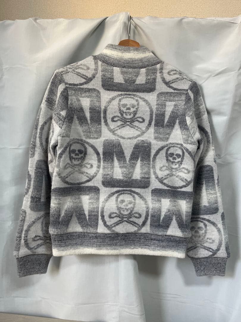 定価5.2万 MARK&LONA 防風 ニットブルゾン 38 スカル 蓄熱