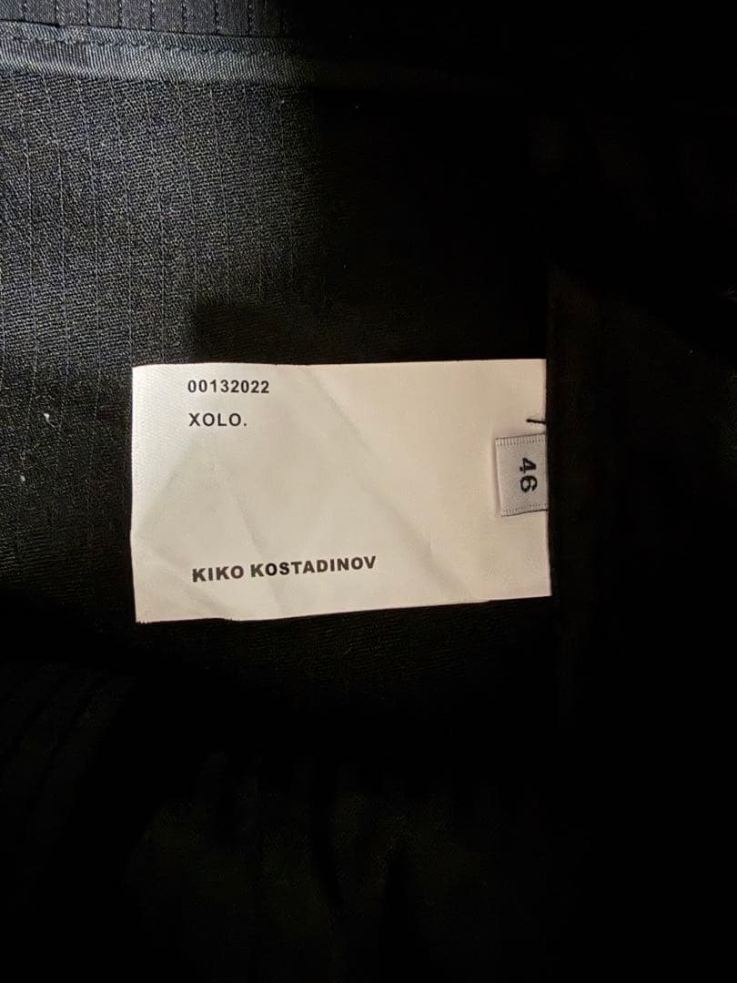 Kiko Kostadinov ブラック ロングパンツ サイズ46