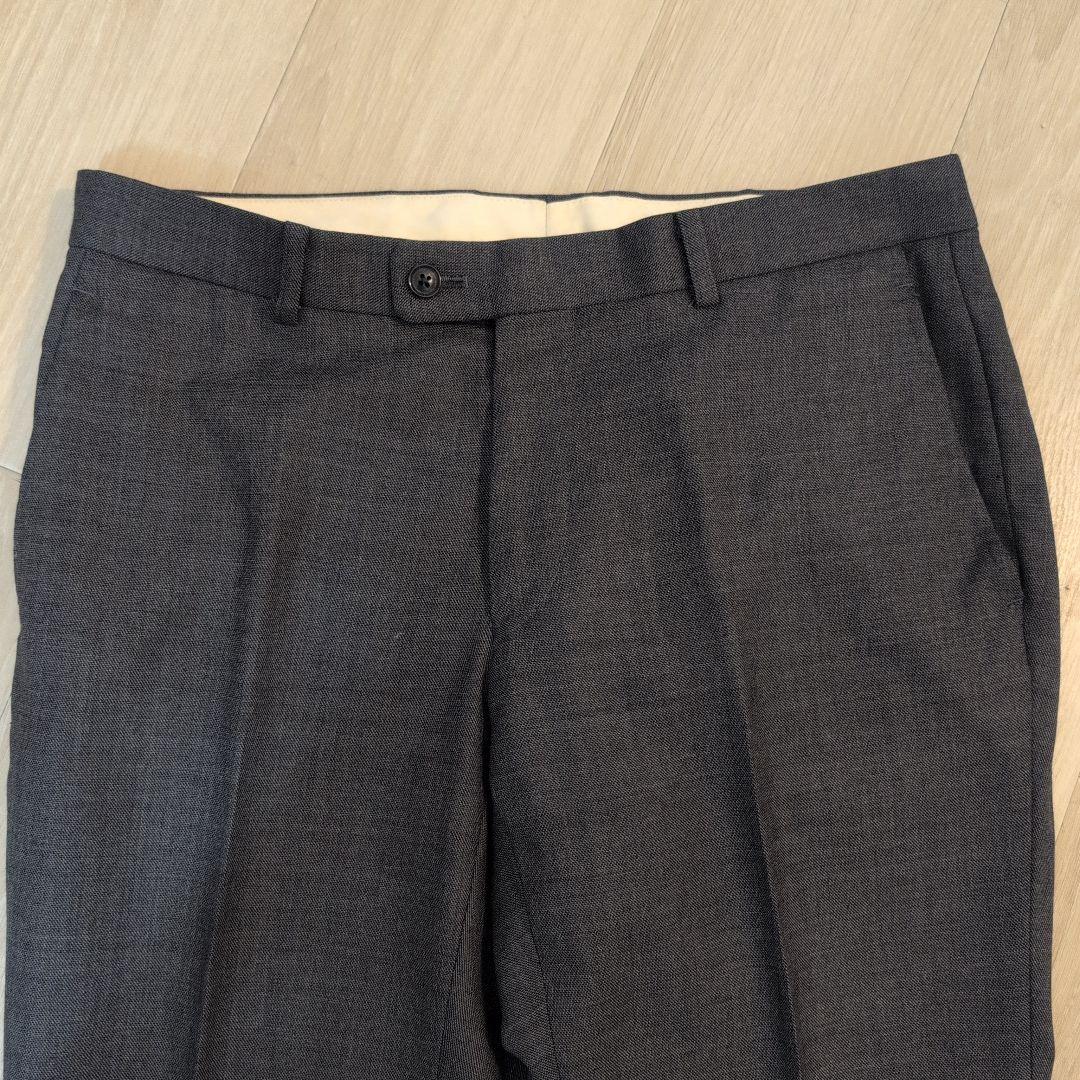 【美品】麻布テーラー オーダースーツ グレー