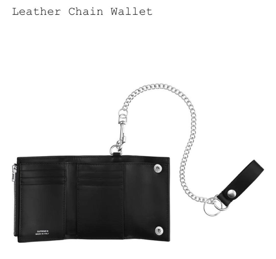 小物 Supreme Leather Chain Wallet