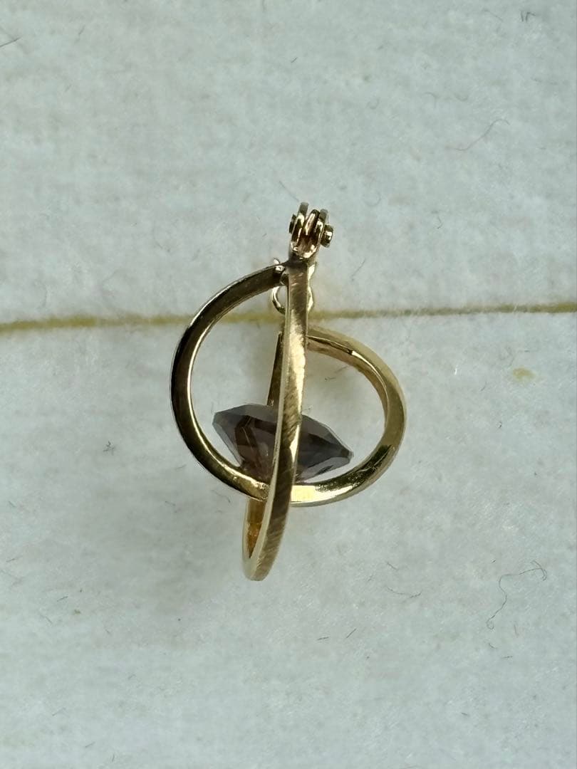 アッシュペー購入19un-neufアンヌフスモーキークォーツピアス