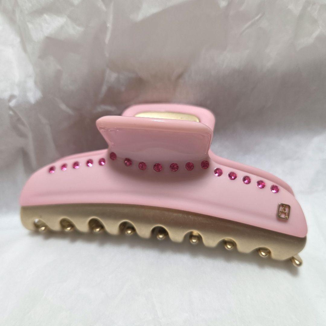 アレクサンドルドゥパリ　ヘアクリップ ピンク　10.5㎝
