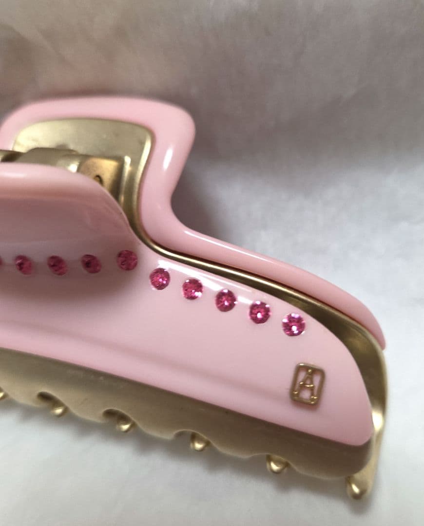 アレクサンドルドゥパリ　ヘアクリップ ピンク　10.5㎝