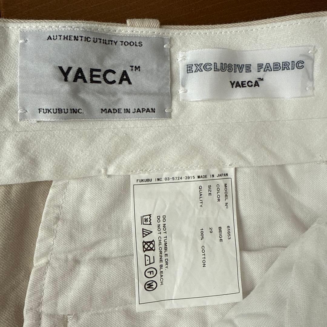 YAECA チノタックテーパード　29 ベージュ