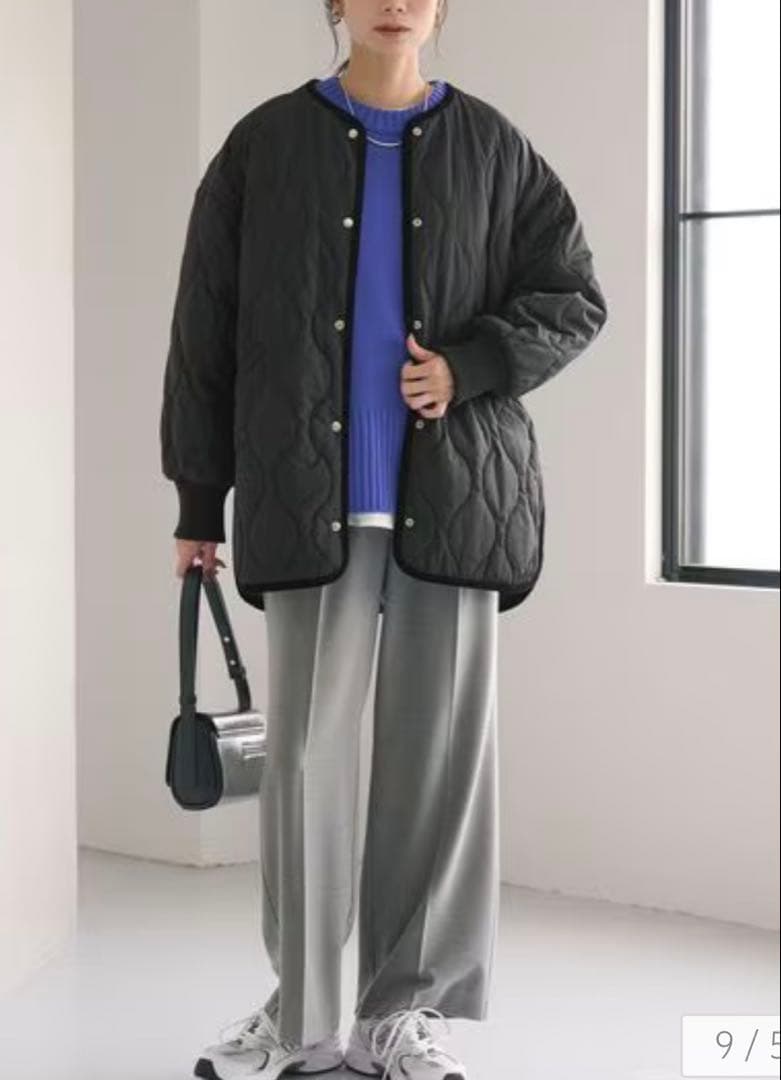 グリーンレーベル　リバーシブルキルティングブルゾン XS-S