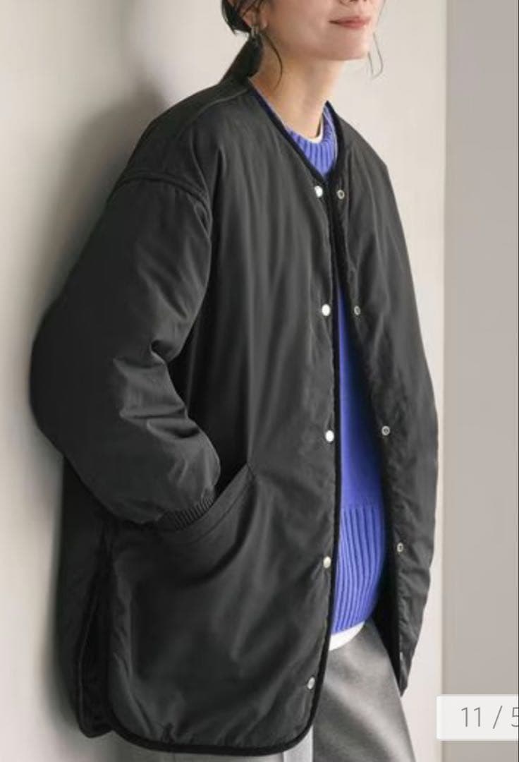 グリーンレーベル　リバーシブルキルティングブルゾン XS-S
