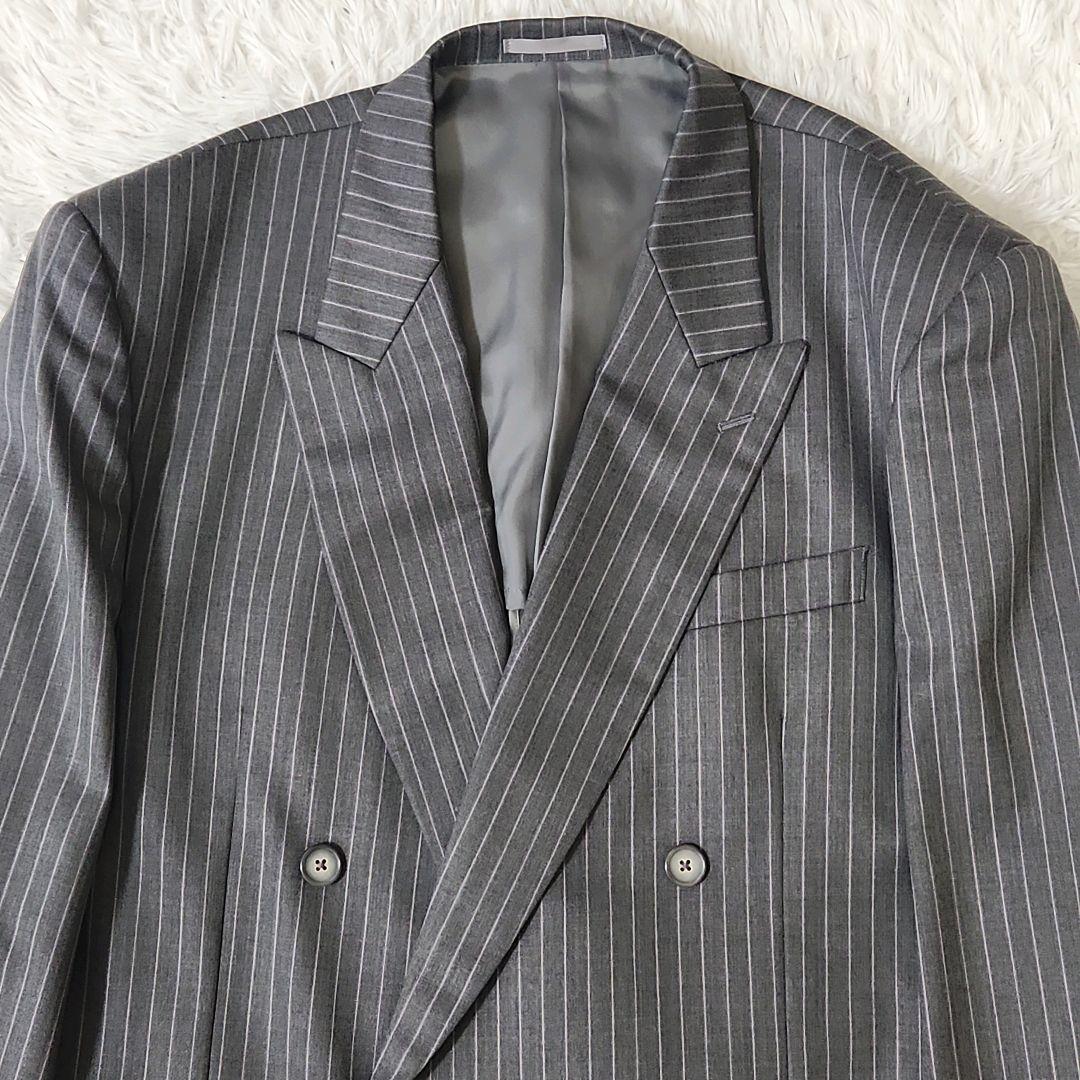 大きいサイズ ウエスト最大118cm オーダースーツ ダブル アジャスター付き