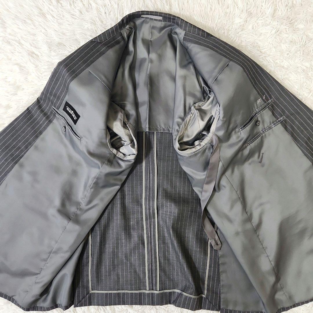 大きいサイズ ウエスト最大118cm オーダースーツ ダブル アジャスター付き