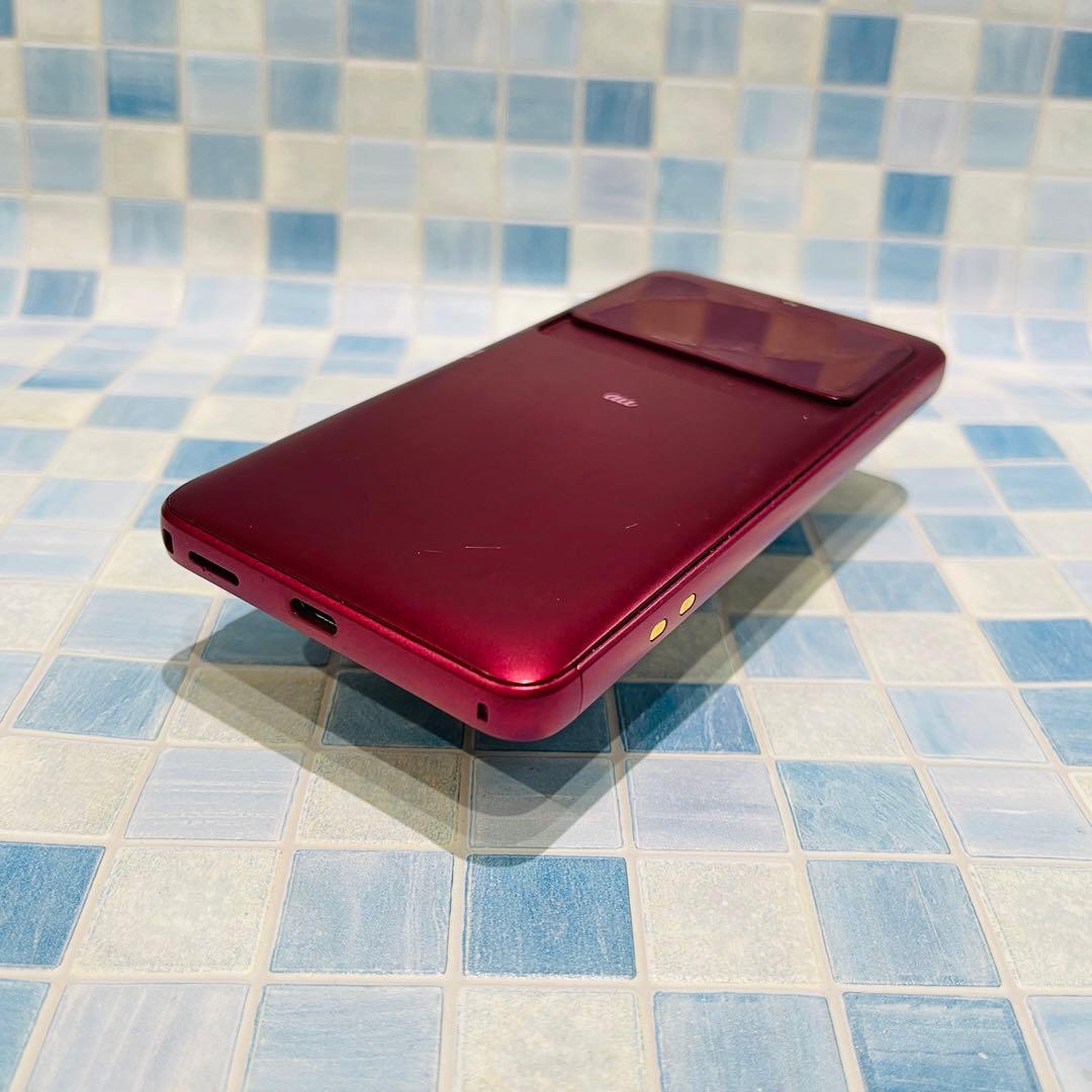 au SIM BASIO3 32GB レッド 電池良好