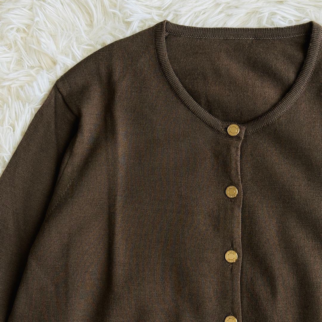 【未使用級】DeuxiemeClasse FF30カーディガン 金ボタン ウール