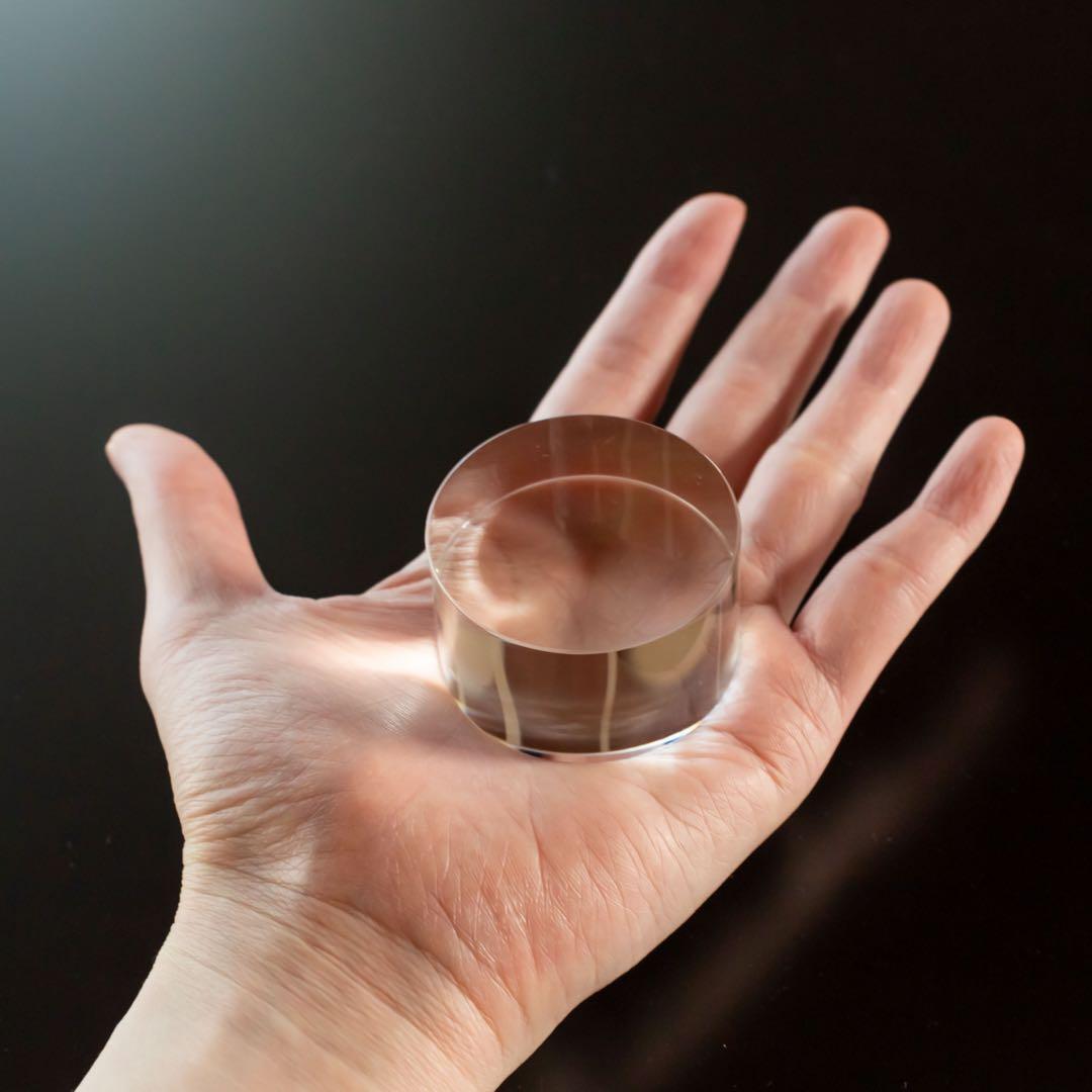 【A】K9クリスタル 人工水晶インシュレーター 大型 φ50×30mm 4個