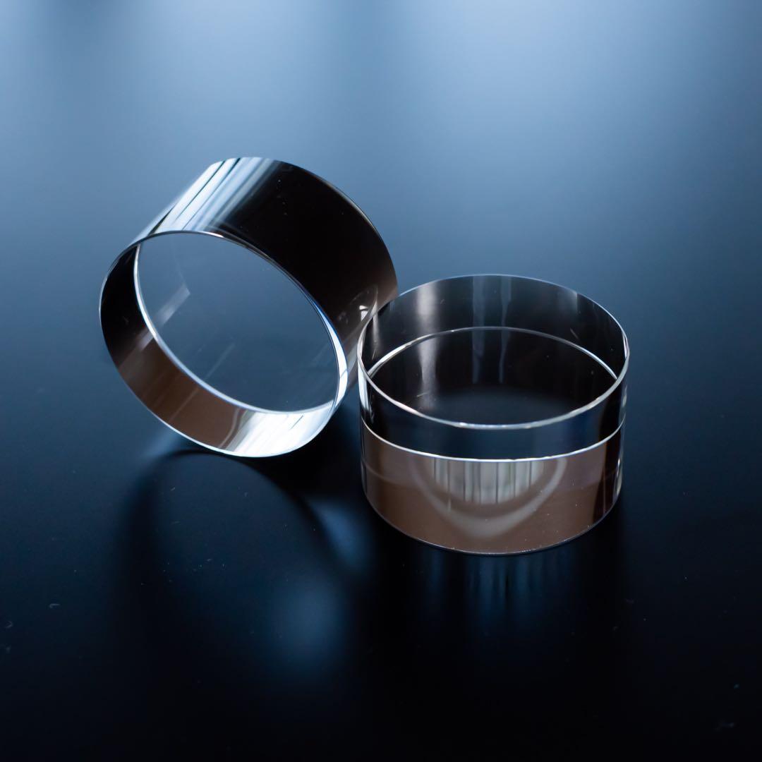 【A】K9クリスタル 人工水晶インシュレーター 大型 φ50×30mm 4個