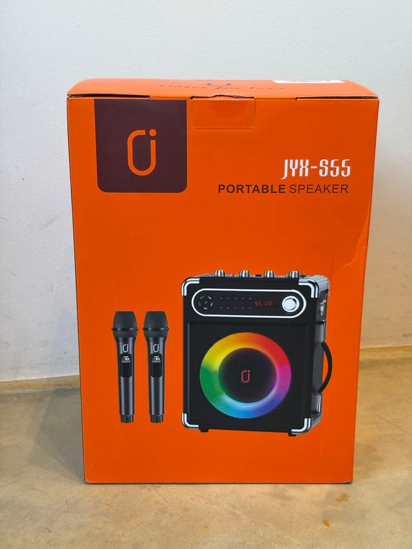 未使用品　ポータブルスピーカー JYX-S55 カラオケ