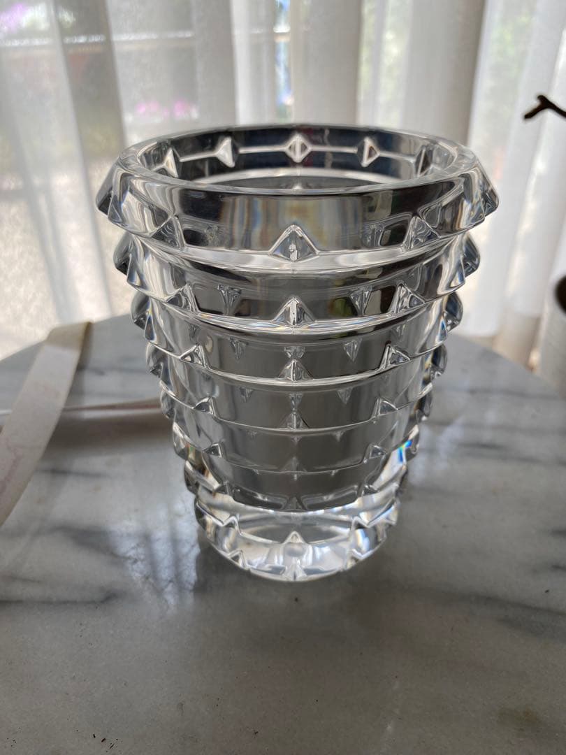 新品　バカラ花瓶　フラワーベース アルルカン クリスタルガラス