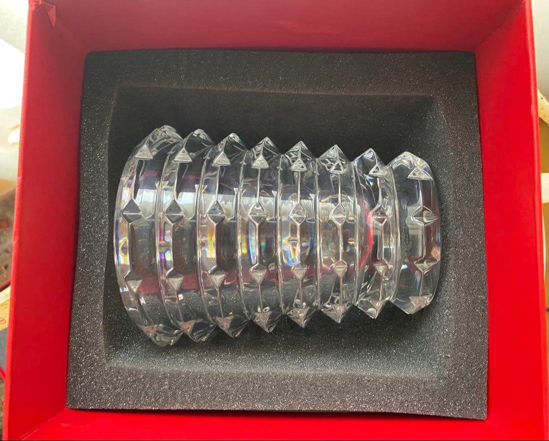 新品　バカラ花瓶　フラワーベース アルルカン クリスタルガラス