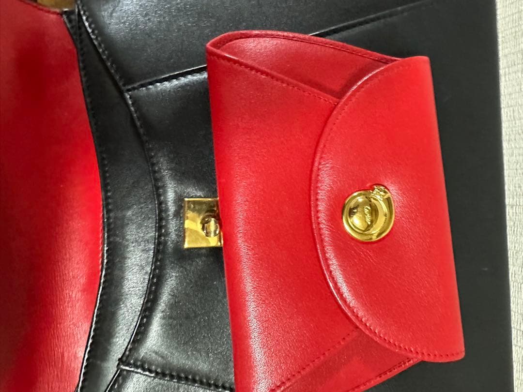 P*e様 カルティエ　Cartier 小物入れ付き　ハンドバッグ