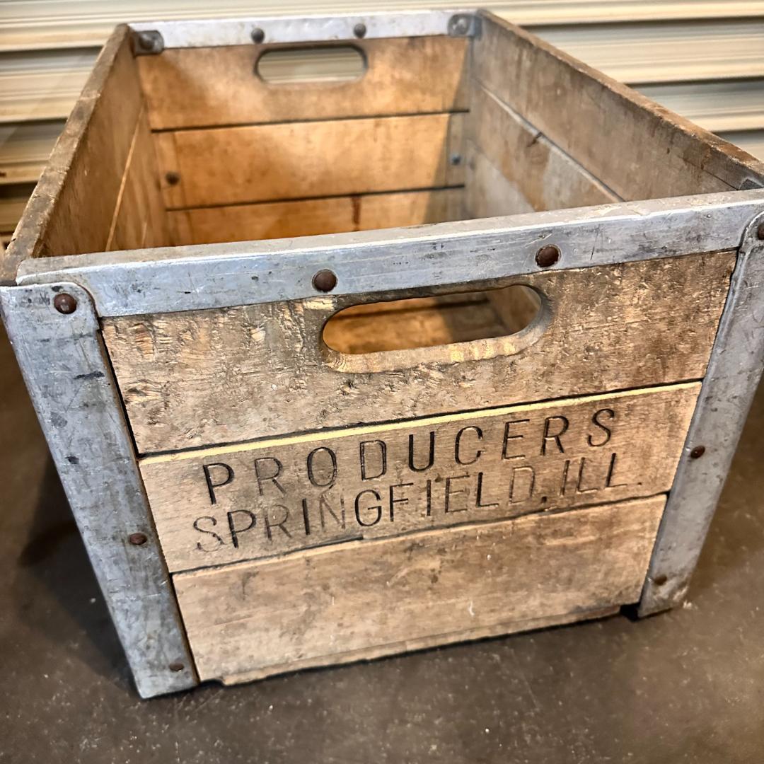 PRODUCERS SPRINGFIELED.ILL ヴィンテージ木箱