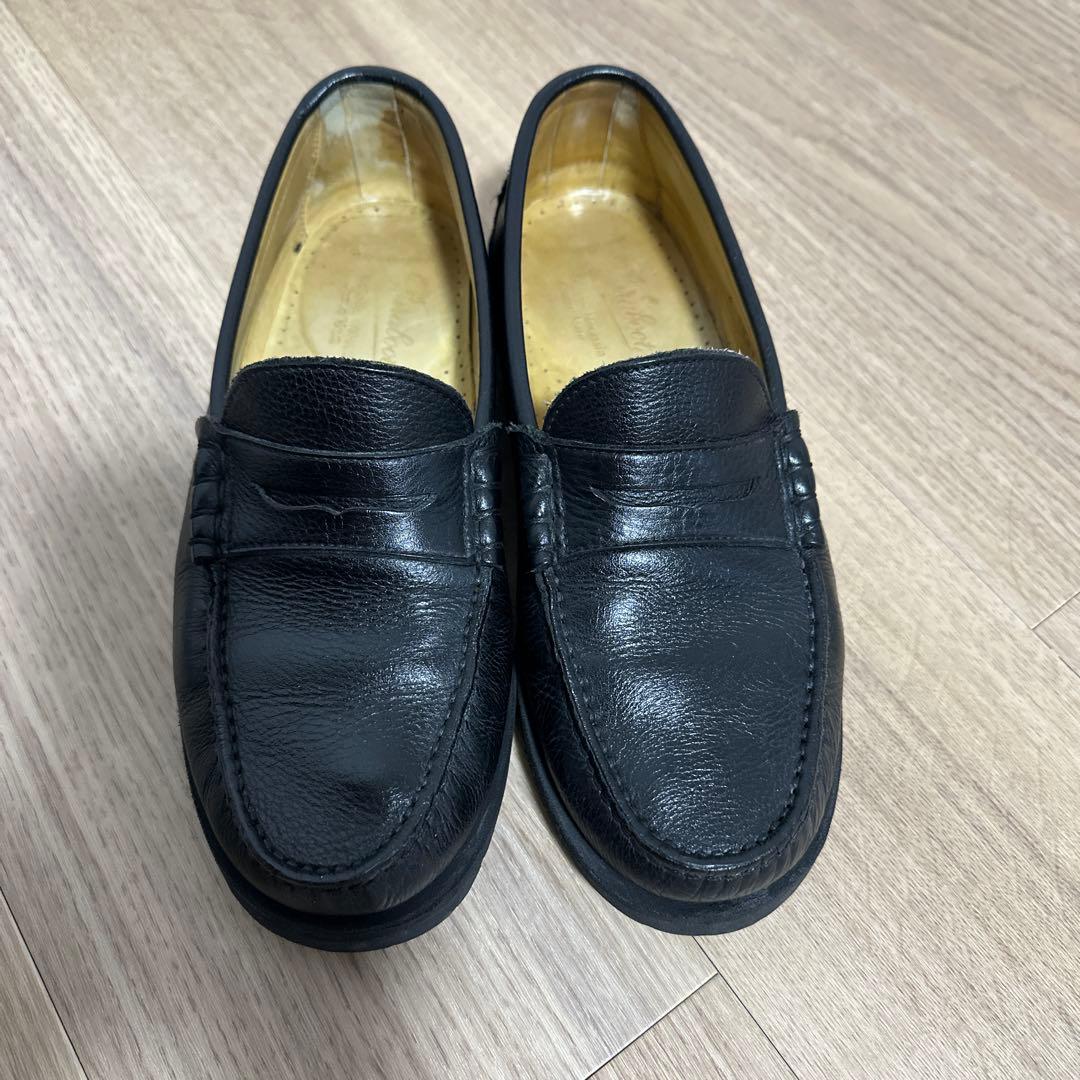 博士　UA別注 パラブーツ コロー レイド 黒 グレインレザーUK6