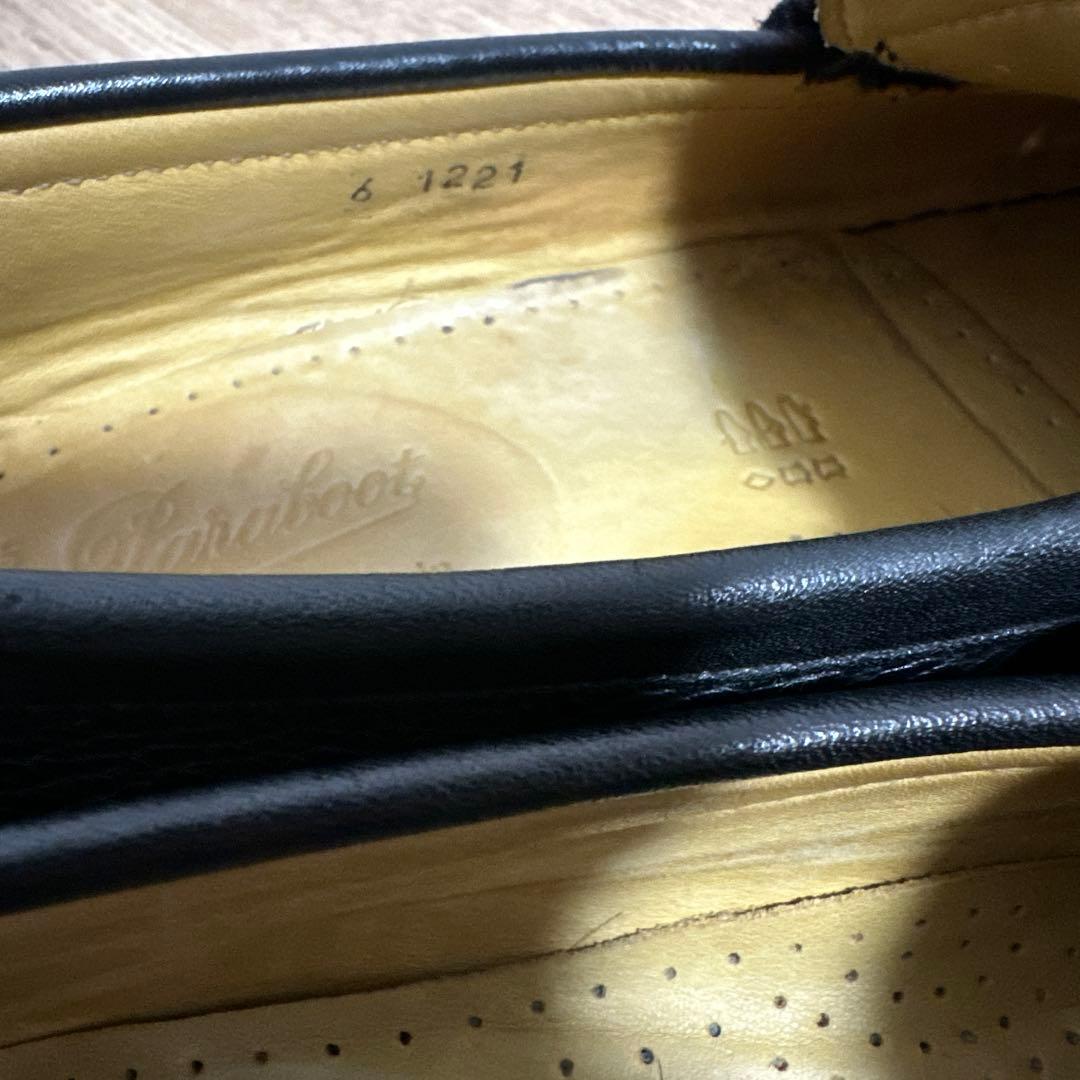 博士　UA別注 パラブーツ コロー レイド 黒 グレインレザーUK6