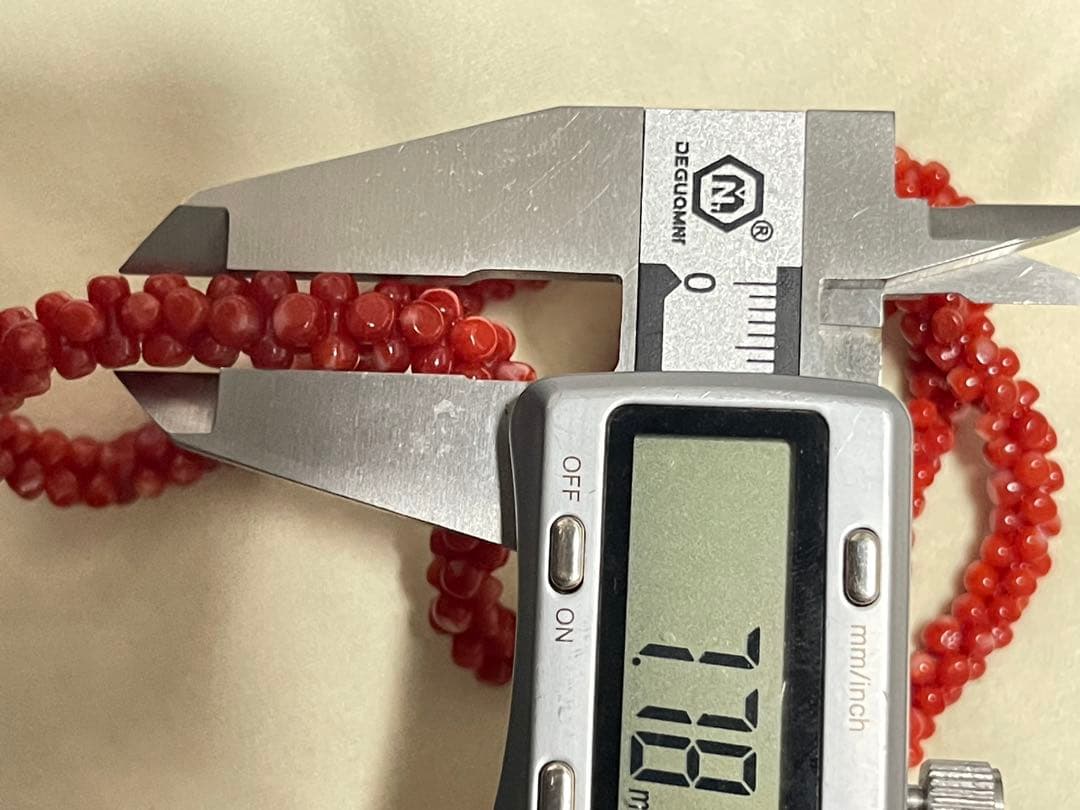 珊瑚サンゴネックレス重约21.8g
