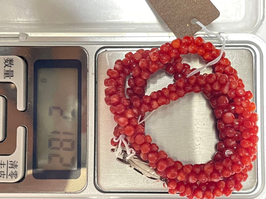 珊瑚サンゴネックレス重约21.8g