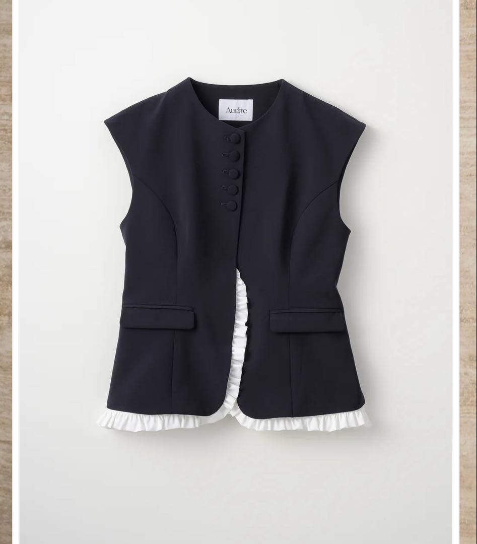 Audire♡Frill smart vest(Navy)S